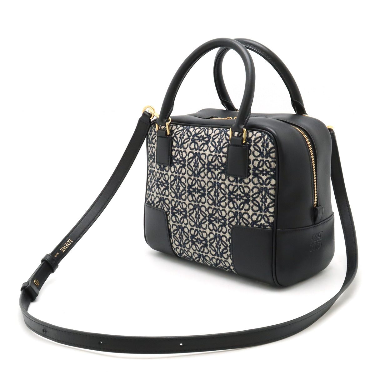 Loewe Anagram Jacquard Leather Square Bag