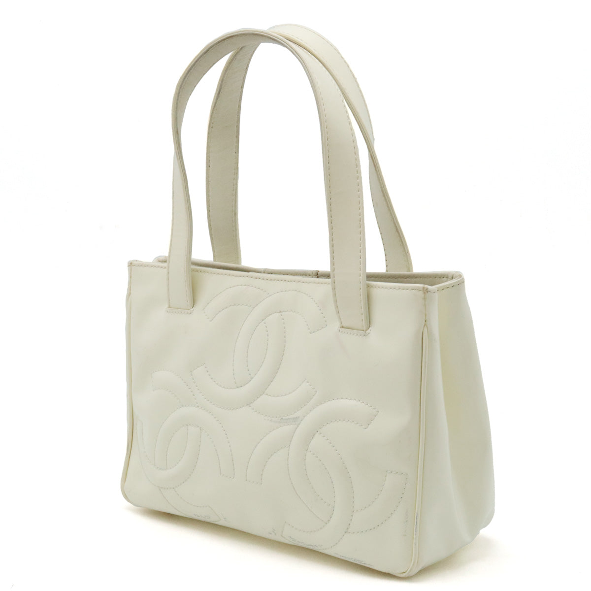 Chanel Triple Coco Mark Handbag Ivory