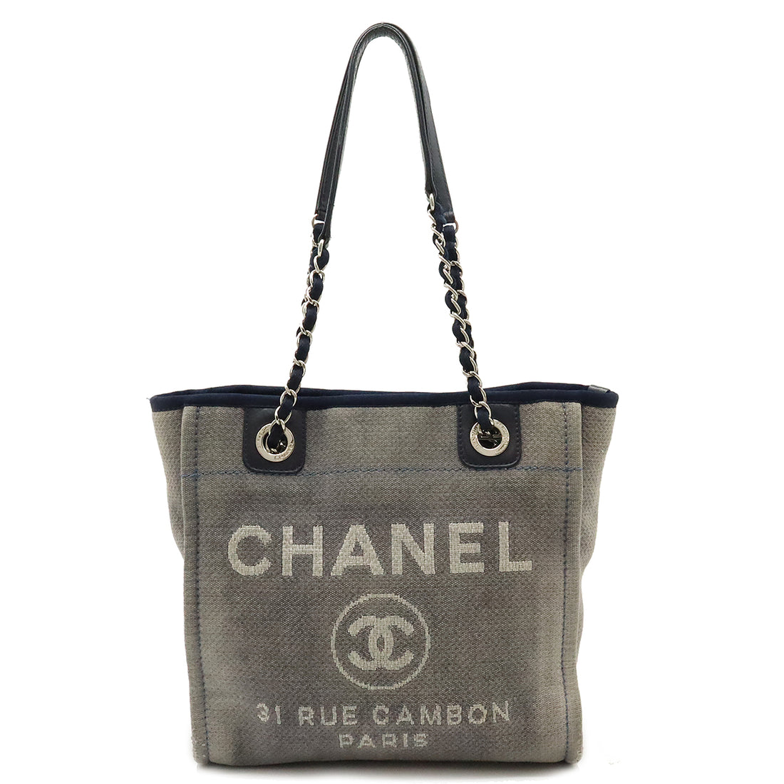 Chanel Canvas/Leather Deauville Tote Bag A66939