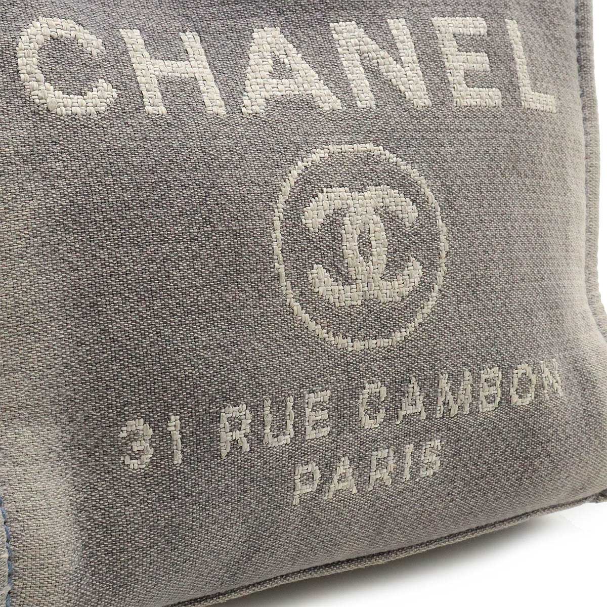 Chanel Deauville Canvas Leather Tote Bag A66939