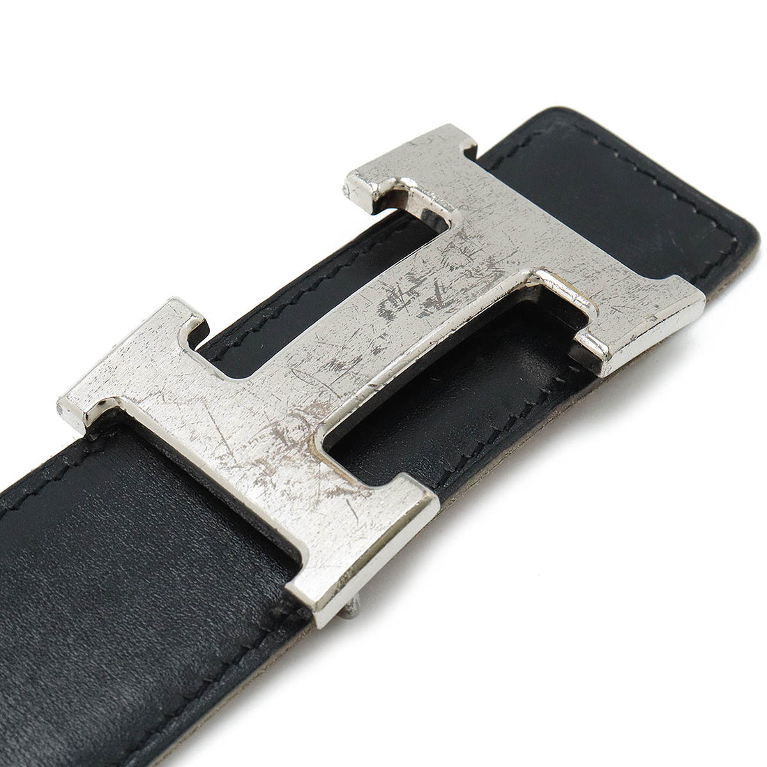 Hermes Constance H Reversible Leather Belt