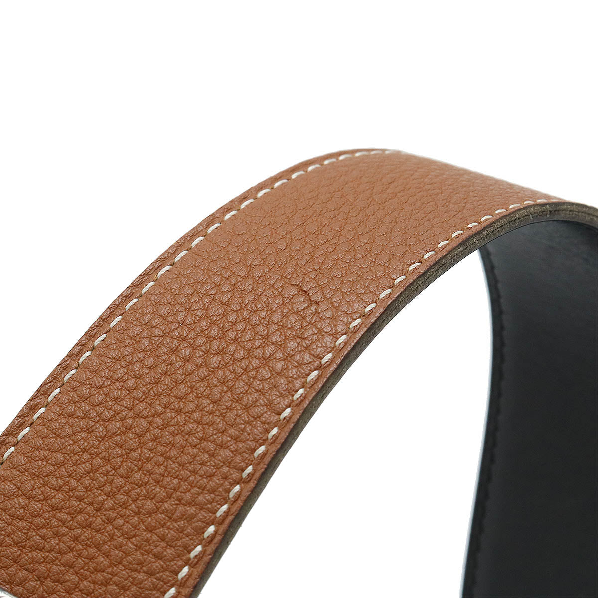 Hermes Constance H Reversible Leather Belt Black Brown in Very Good Condition