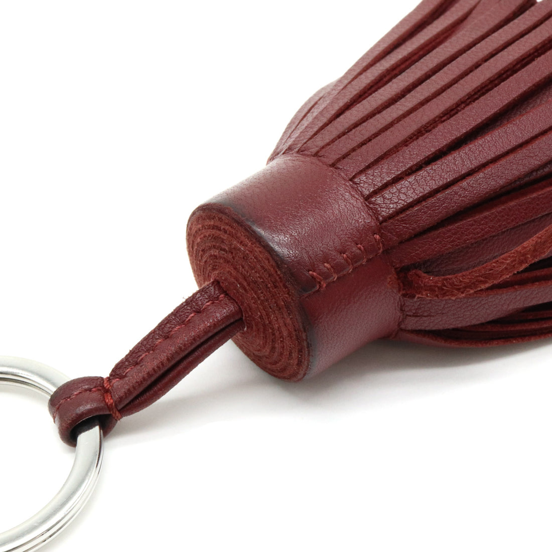 Hermes Carmen Leather Keyring Keychain