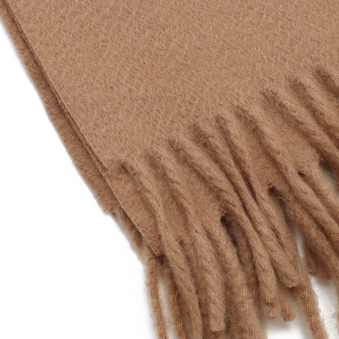 Hermes Cashmere Shawl Blanket Camel Brown