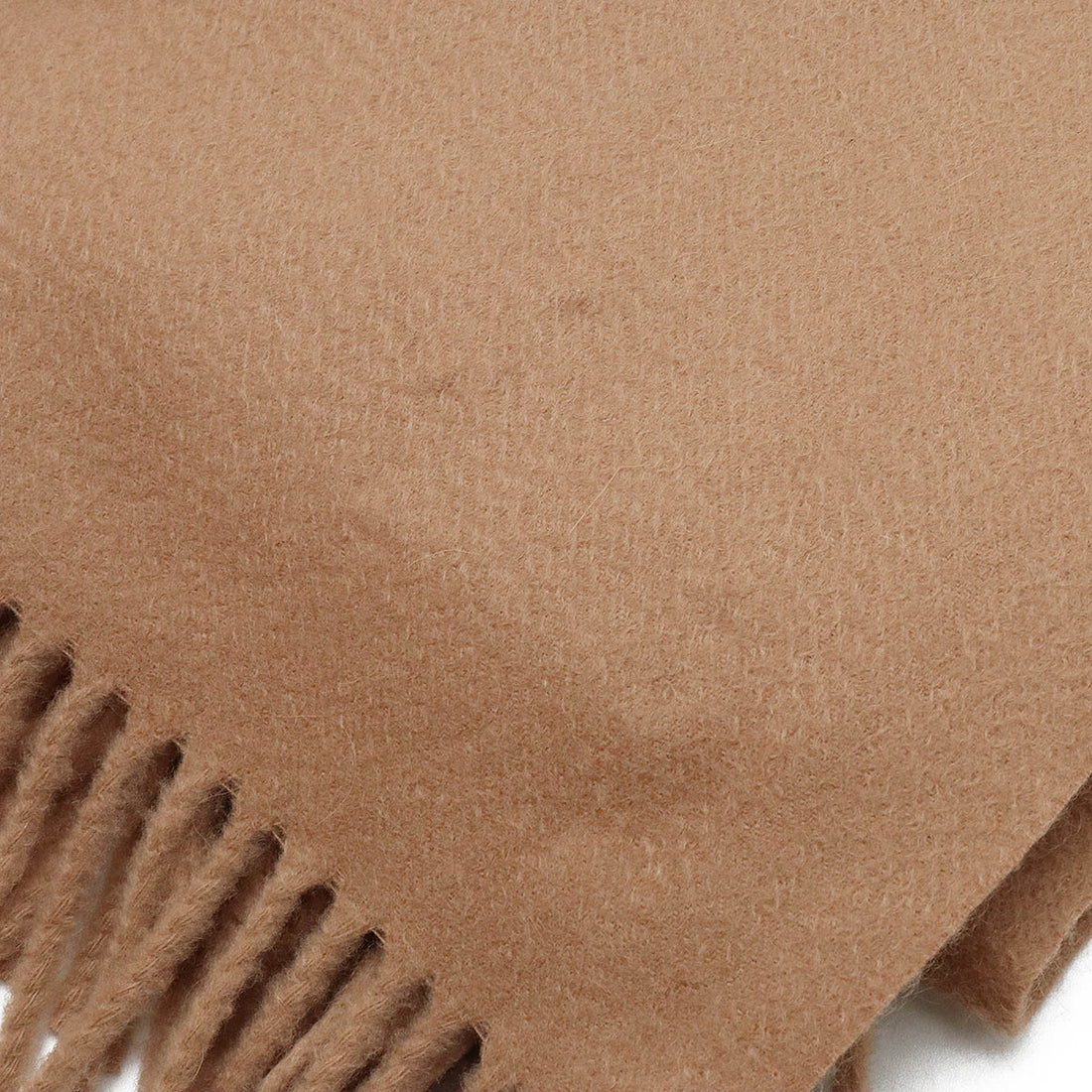 Hermes Cashmere Shawl Blanket Camel Brown