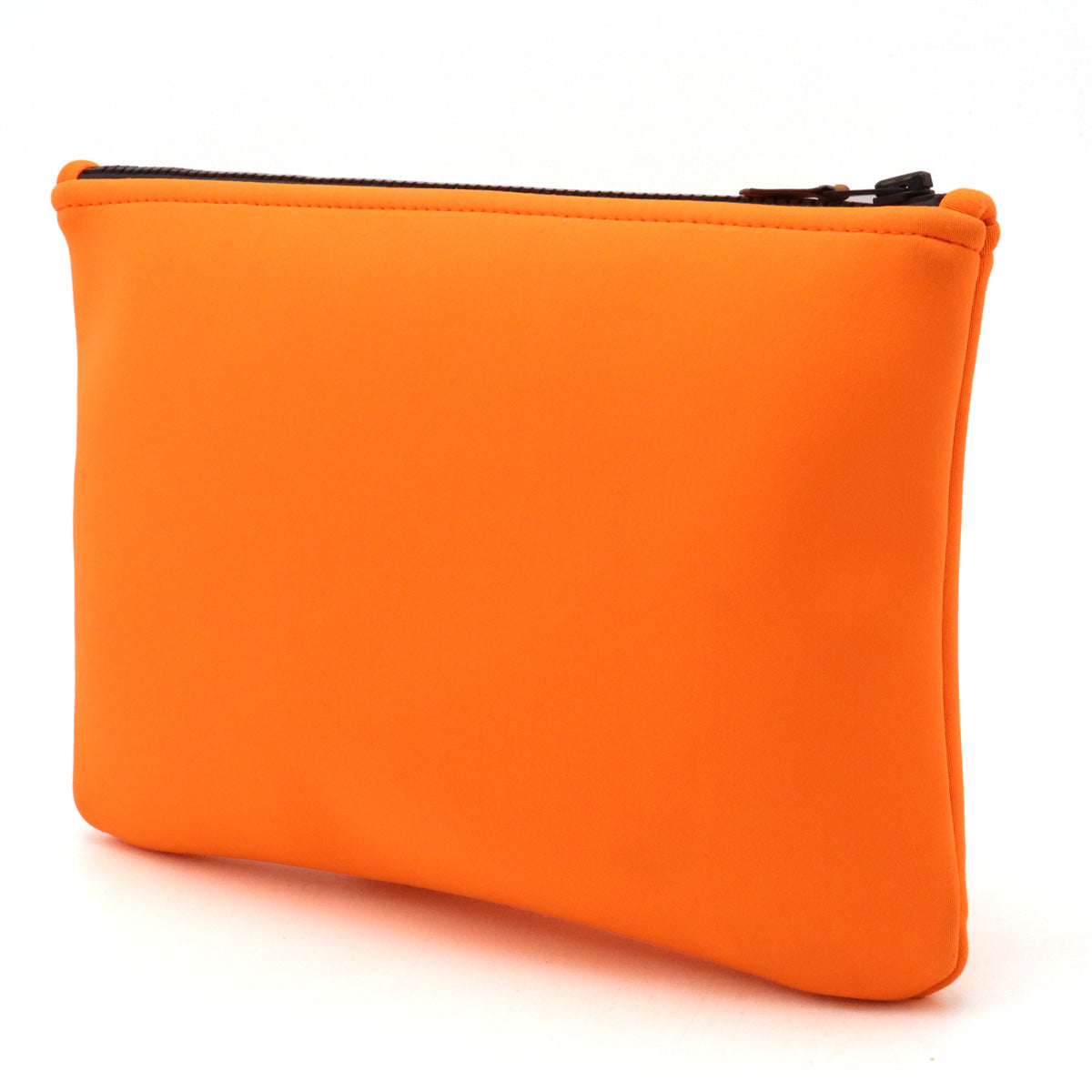 HERMES Neobain MM Clutch Bag Orange Black