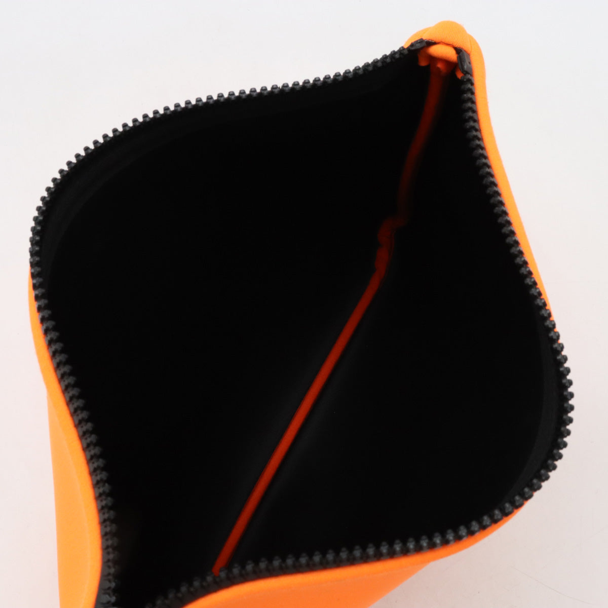 HERMES Neobain MM Clutch Bag Polyamide Orange Black in Very Good Condition