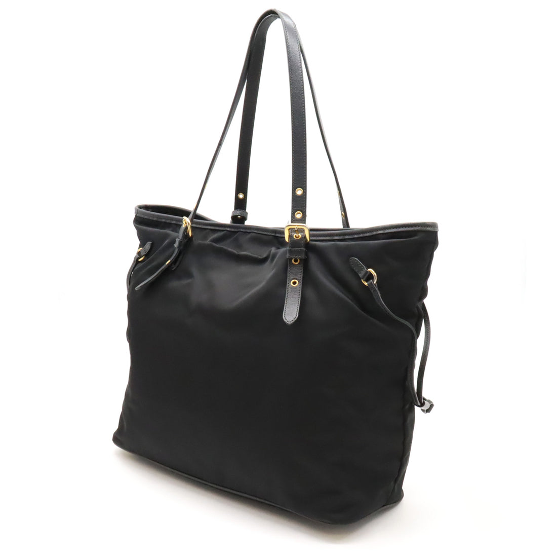 Prada Nylon Leather Tote Bag BR4997