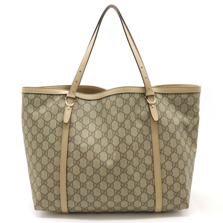 Gucci GG Supreme Tote Bag Beige 309613