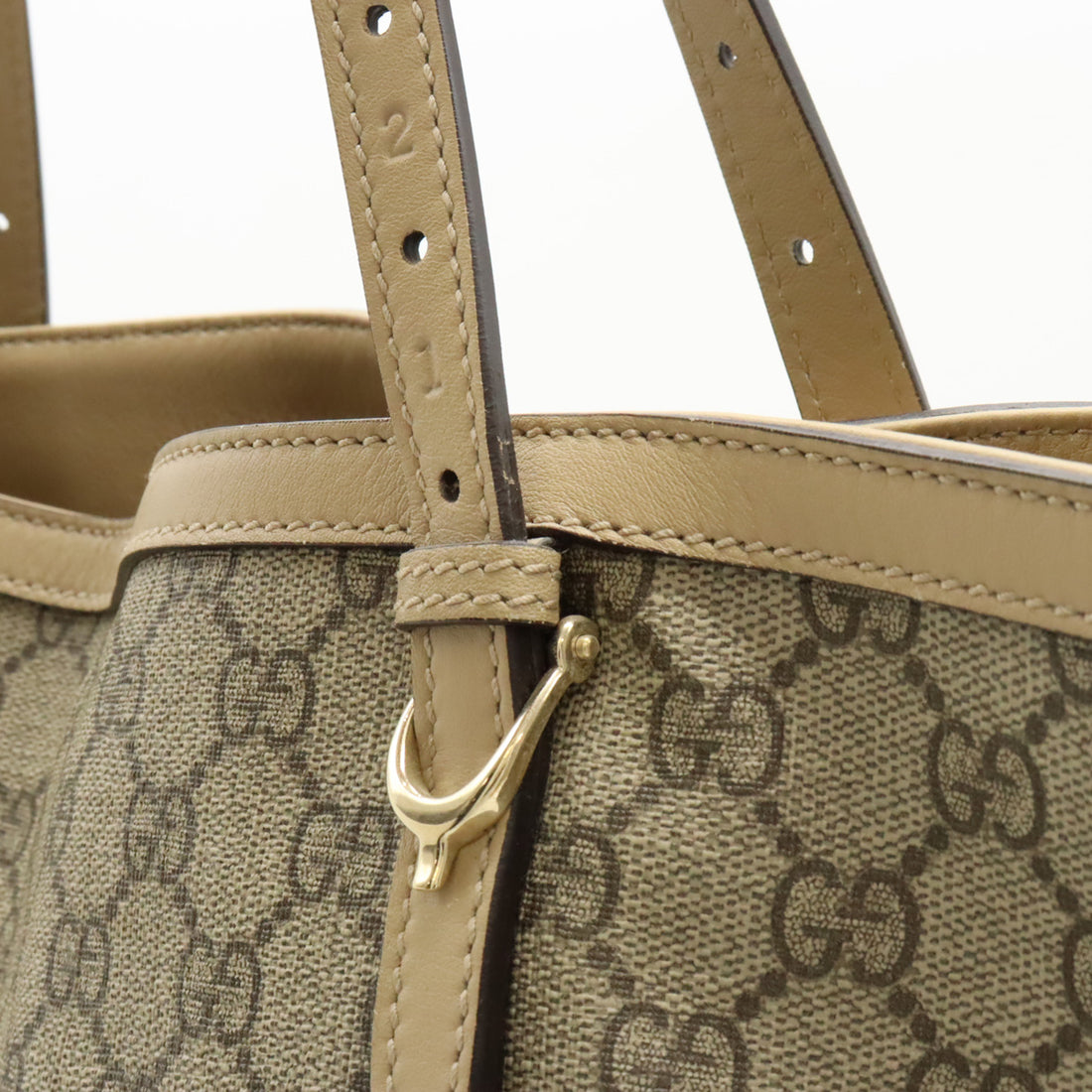 Gucci GG Supreme Tote Bag Beige 309613