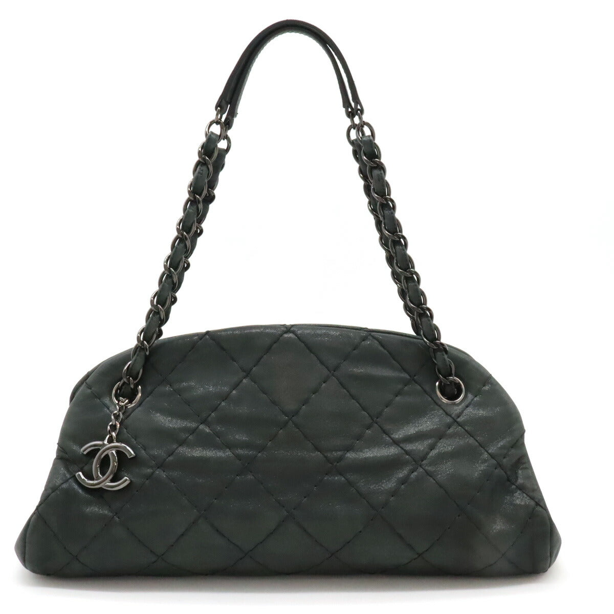 Chanel Sparkle Leather Mademoiselle Bowling Bag