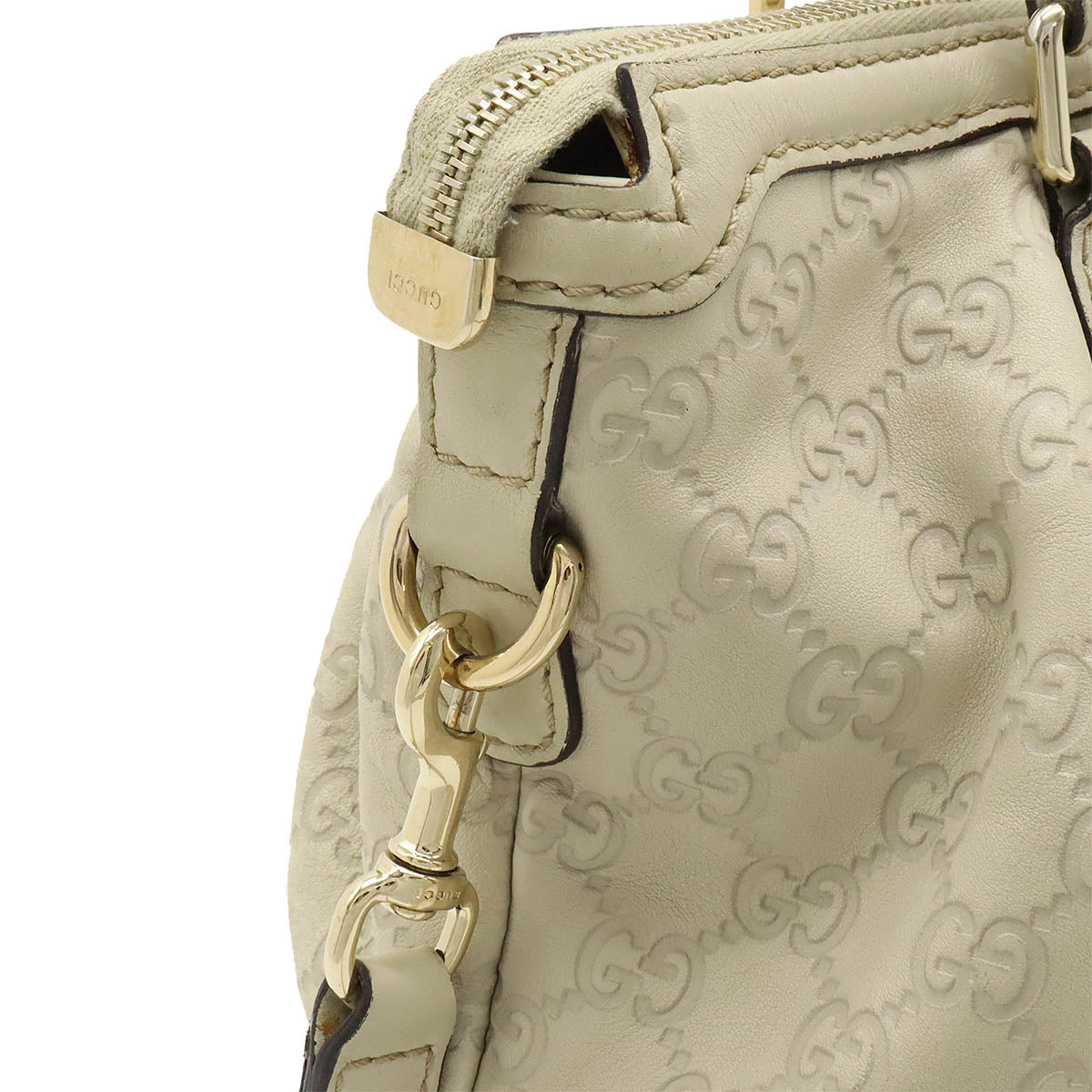 Gucci Sukey Leather Tote Bag Ivory