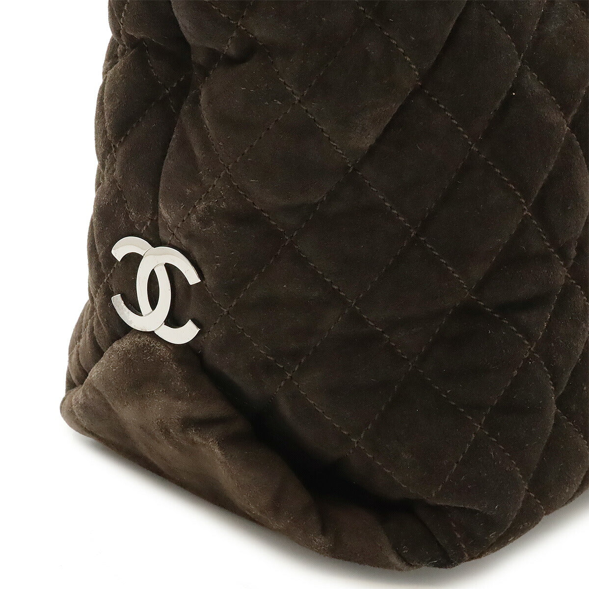 Chanel Suede Matelasse Tote Bag