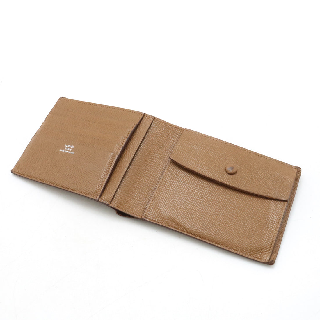 Hermes MC2 Galilee Bifold Wallet Brown Leather