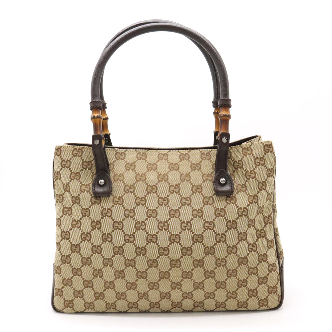 Gucci Bamboo GG Canvas Tote Bag