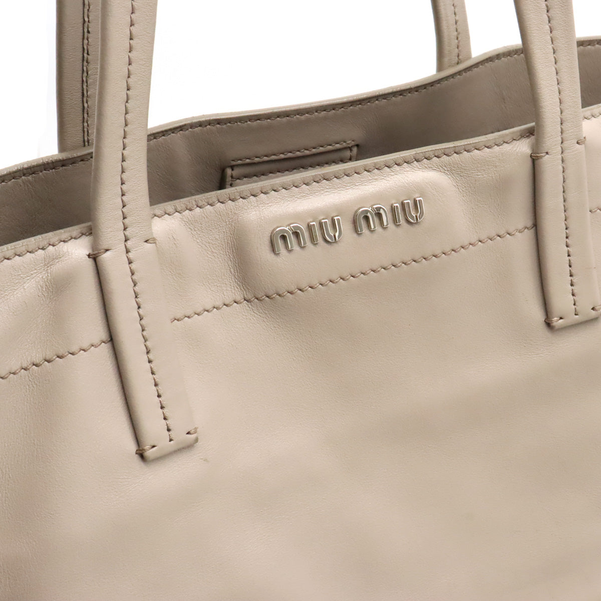 Miu Miu Leather Tote Bag in Very Good Condition