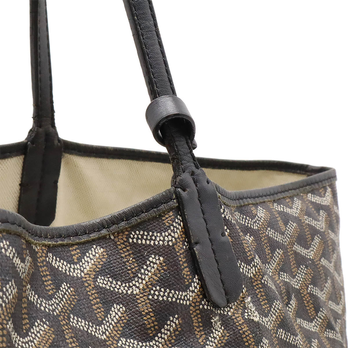 Goyard St. Louis PM Tote Bag Coated Canvas Leather