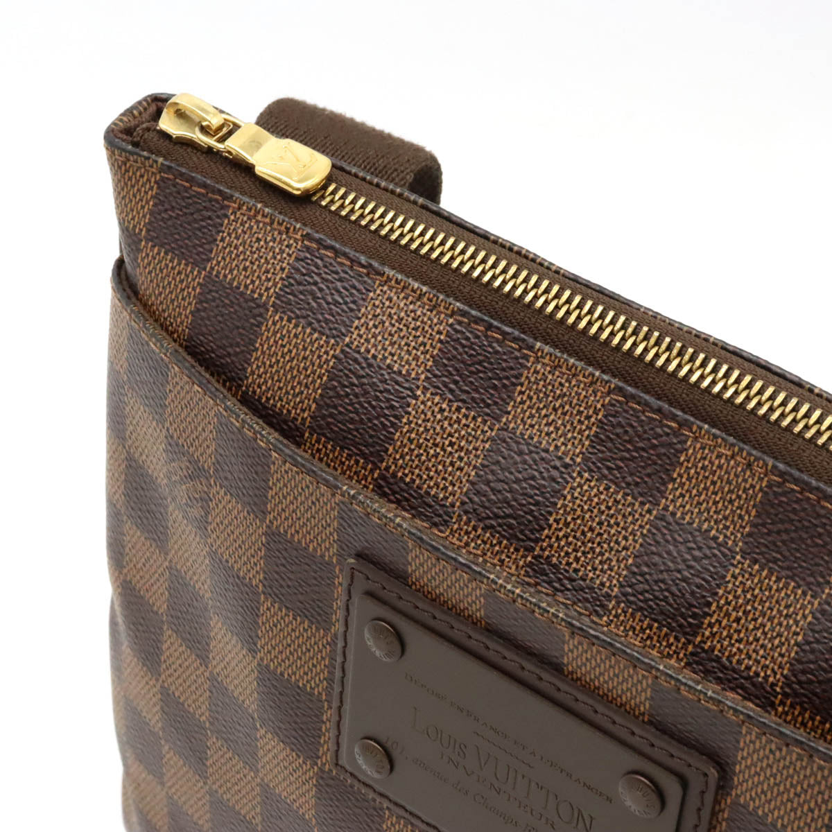 Louis Vuitton Damier Brooklyn Shoulder Bag N41100 in Very Good Condition