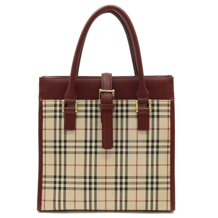 Burberry Nova Check Canvas/Leather Handbag in Very Good Condition