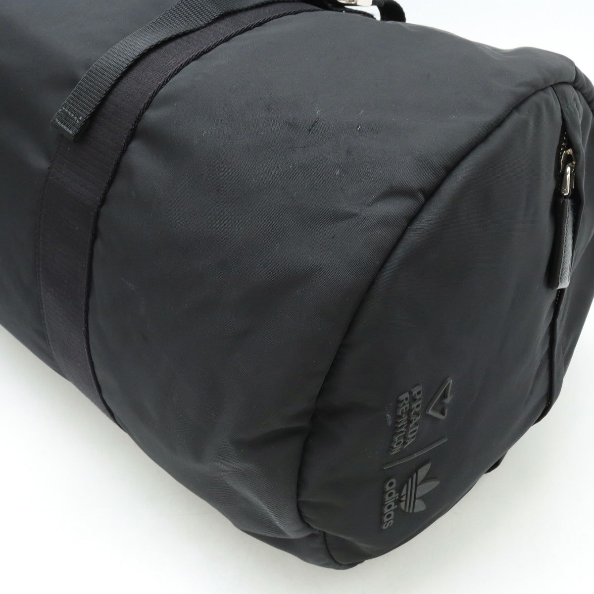 Prada Adidas Collab Nylon Leather Duffel Bag