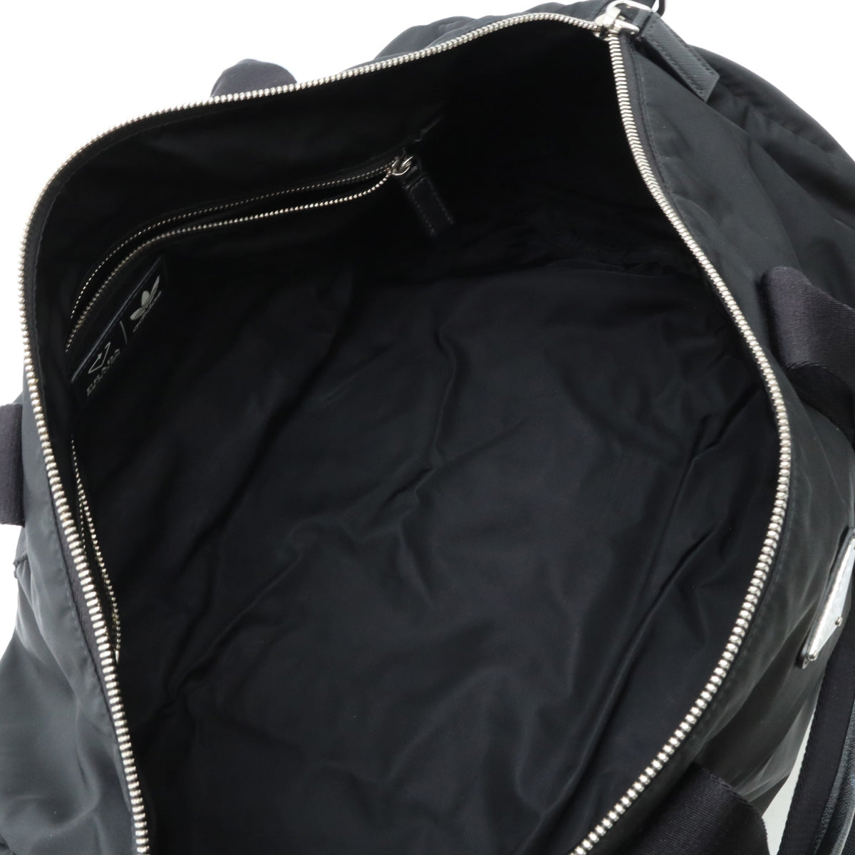 Prada Adidas Collab Nylon Leather Duffel Bag