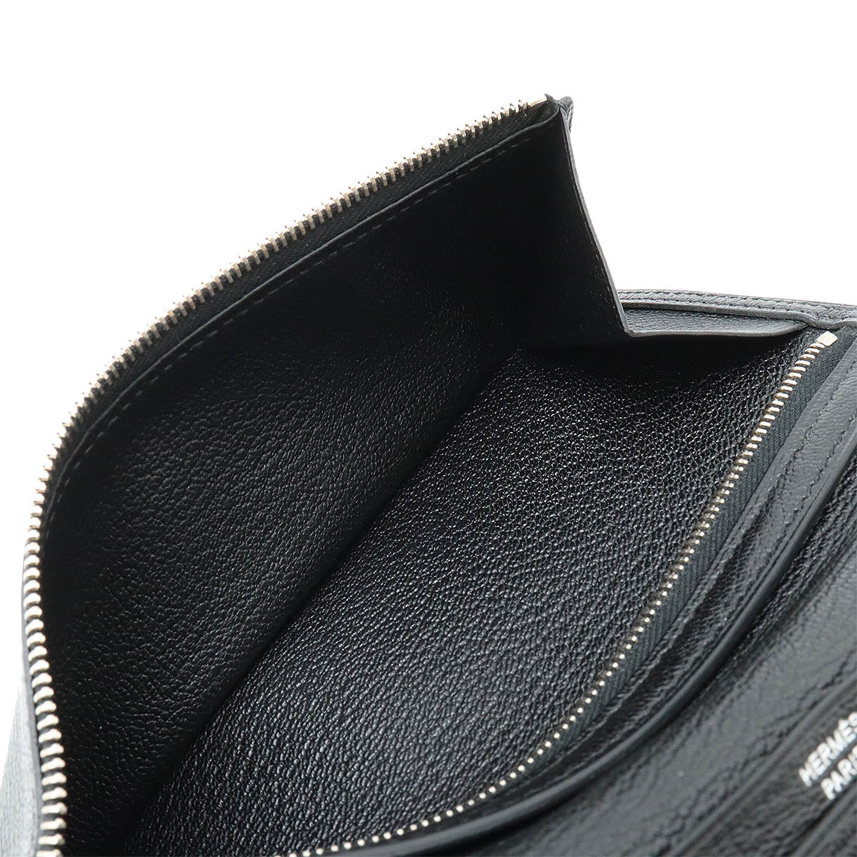 Hermes Chevre Bearn Souffle Long Wallet Black