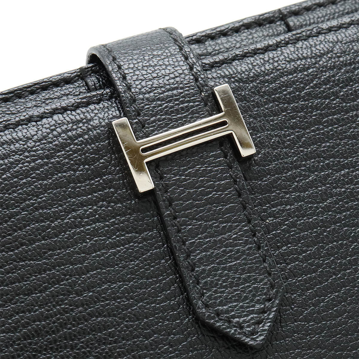 Hermes Chevre Bearn Souffle Long Wallet Black