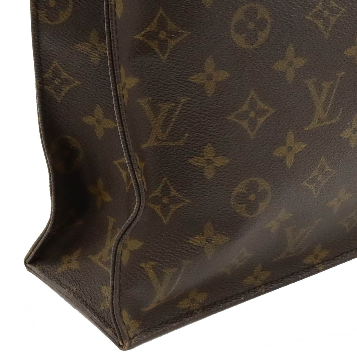 Louis Vuitton Monogram Sac Plat Tote Bag M51140 in Very Good Condition