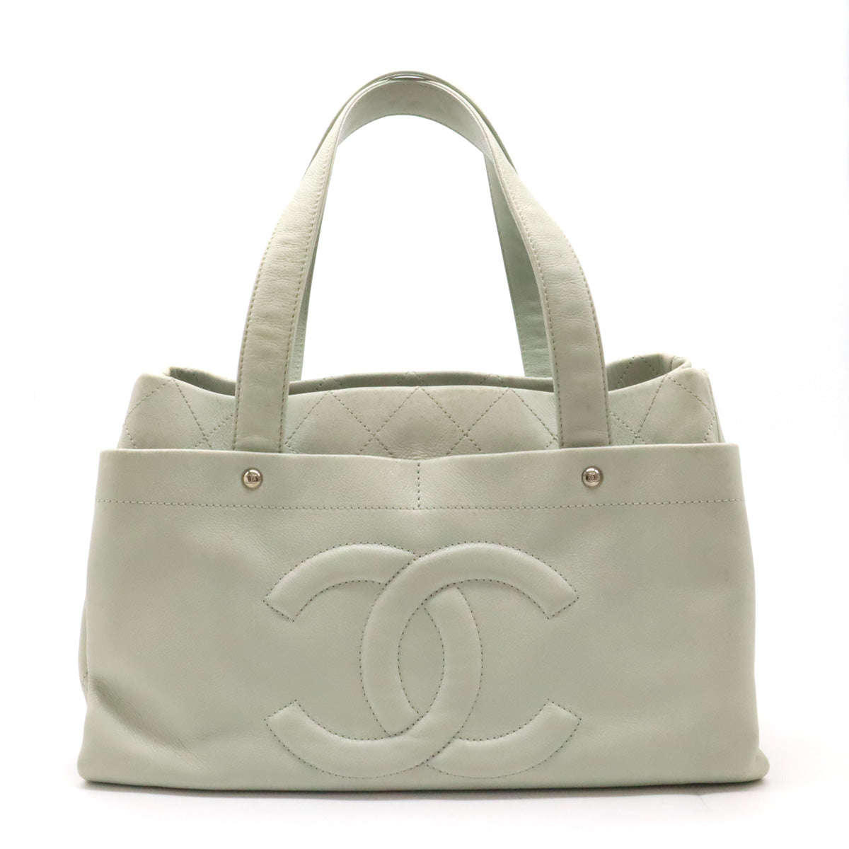 Chanel Caviar Skin Coco Mark Matelasse Tote Bag in Good Condition