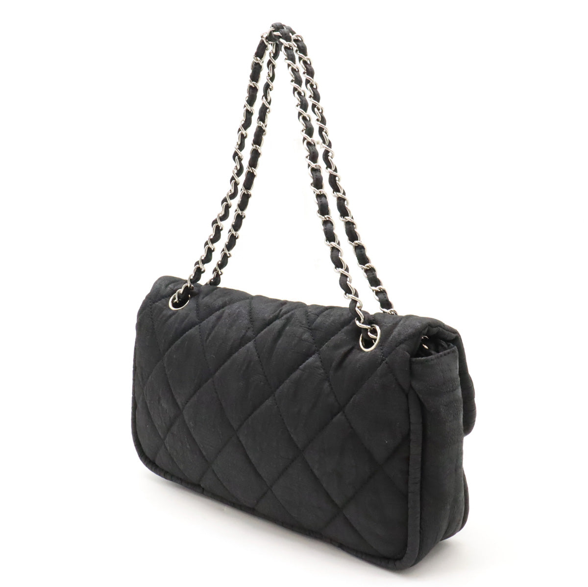 Chanel Matelasse Coco Mark Coated Nylon Chain Shoulder Bag A39078 in Good Condition