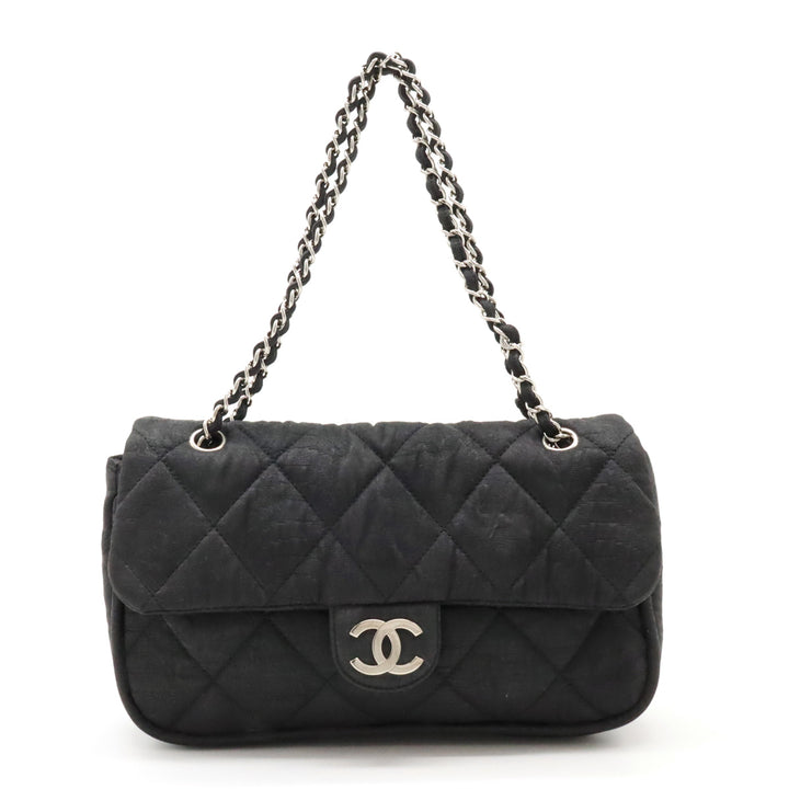 Chanel Matelasse Coco Mark Nylon Chain Shoulder Bag