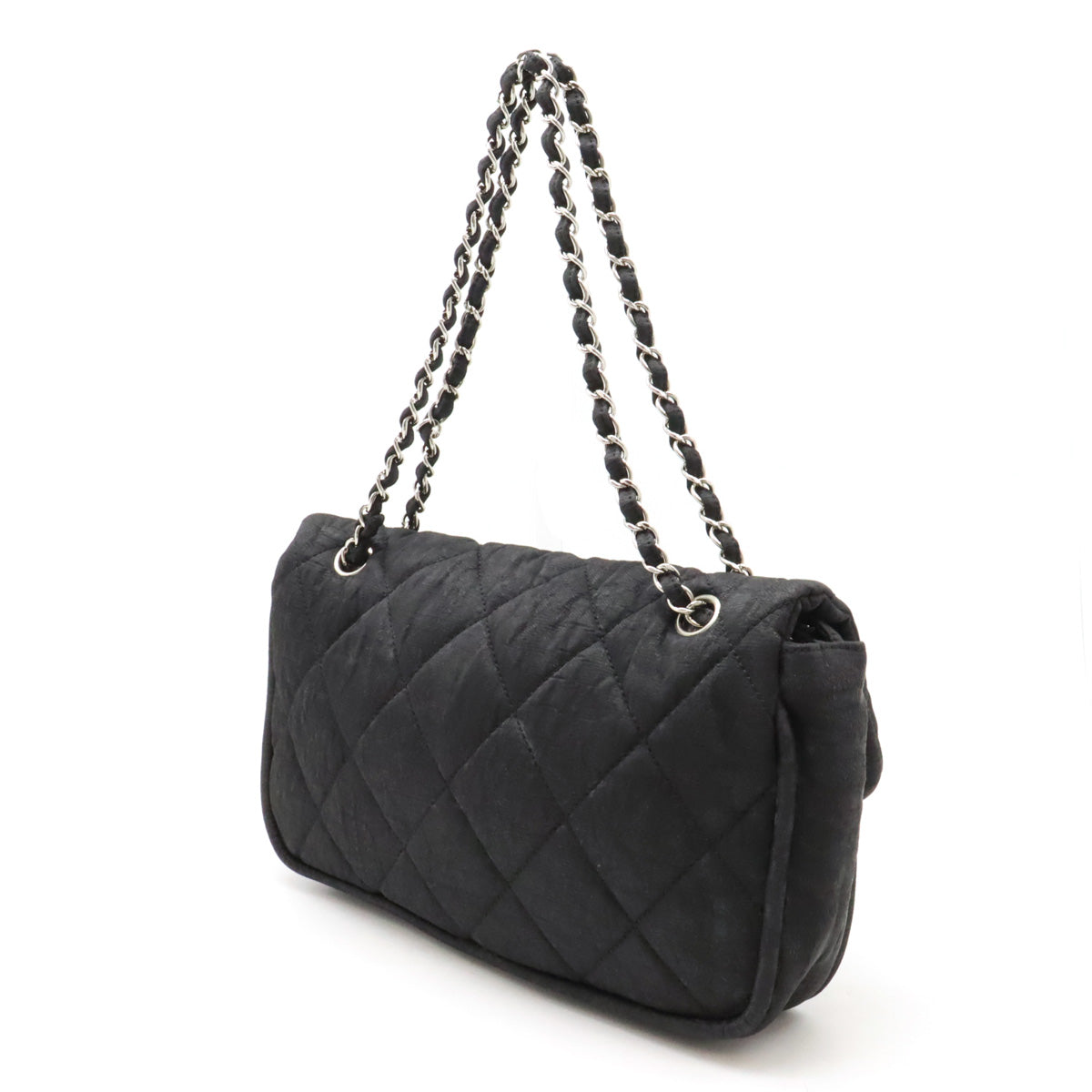 Chanel Matelasse Coco Mark Coated Nylon Chain Shoulder Bag A39078 in Good Condition