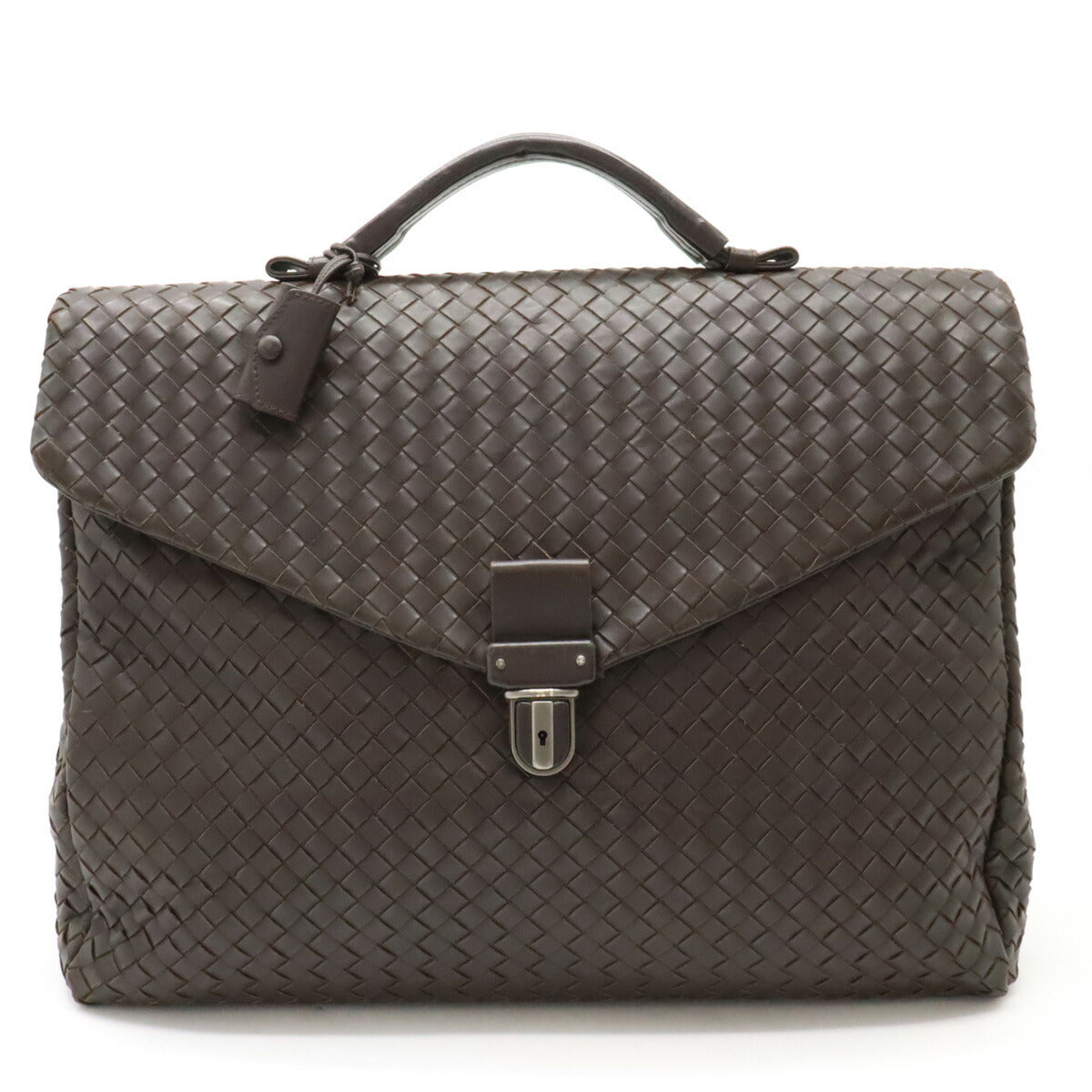 Bottega Veneta Leather Intrecciato Briefcase