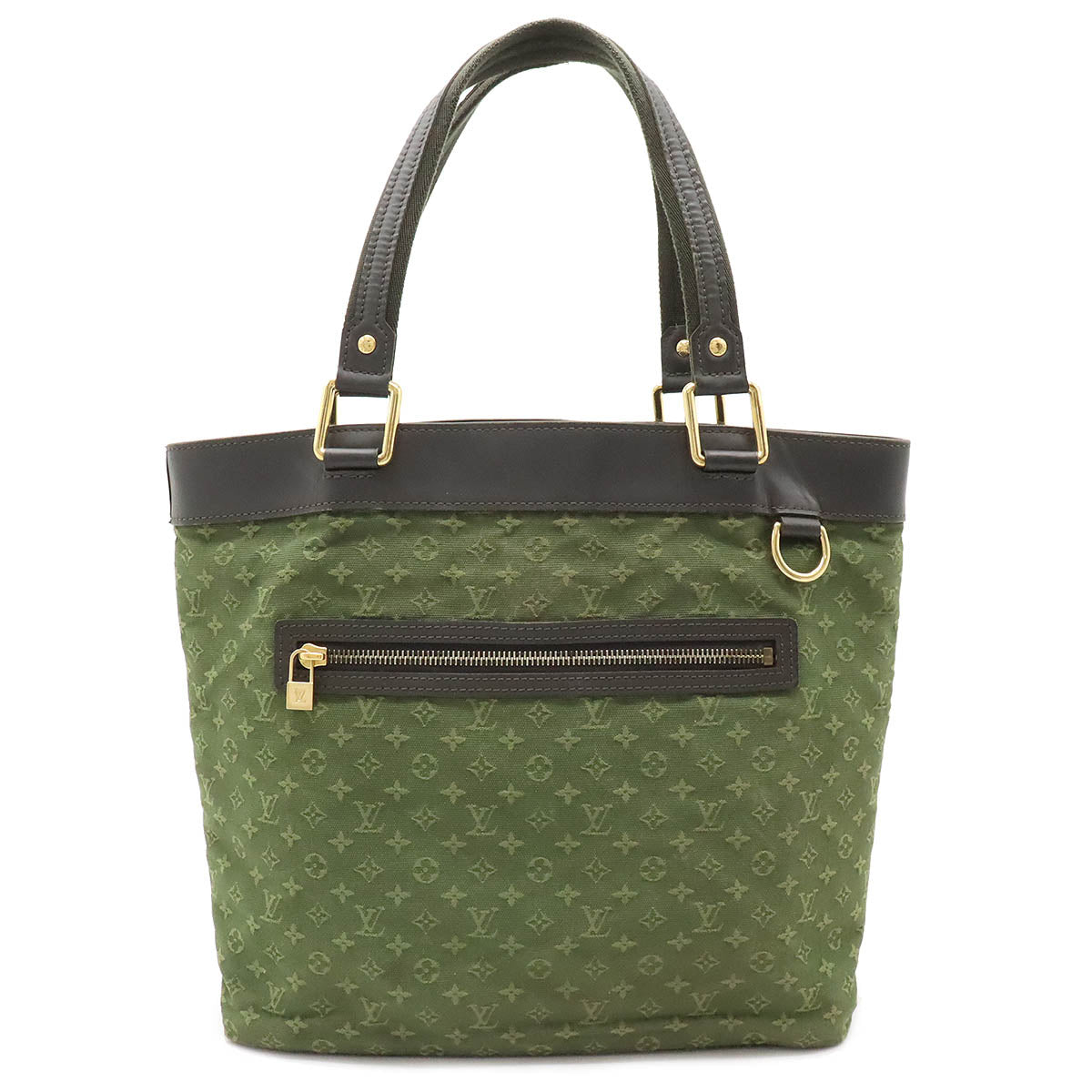 Louis Vuitton Monogram Mini Lucille GM Canvas Leather Tote Bag M92681 in Very Good Condition