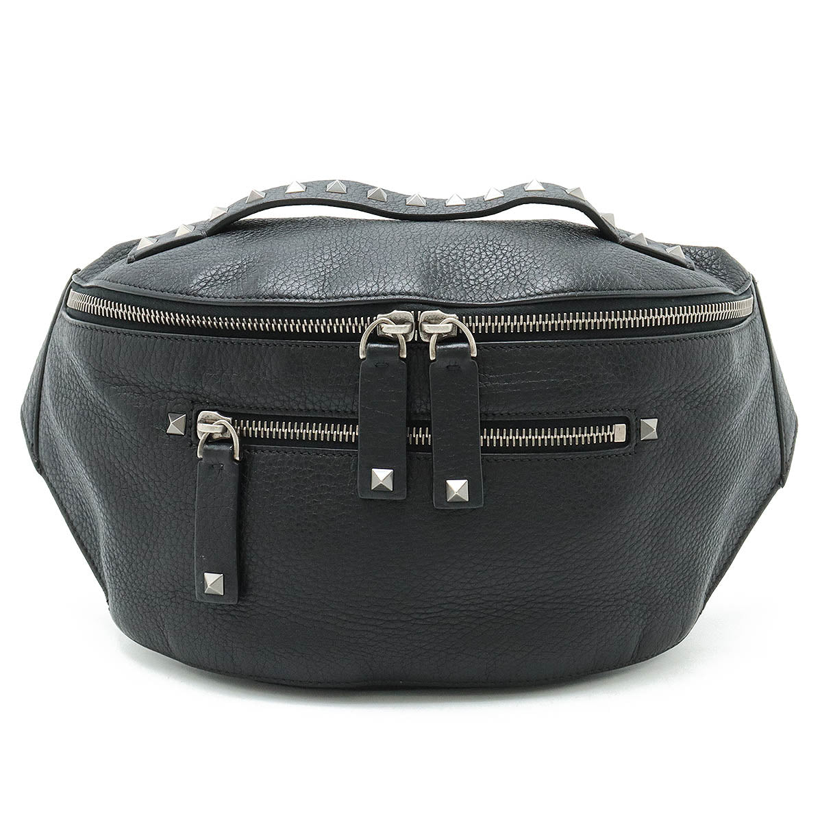 Valentino Leather Belt Bag Black