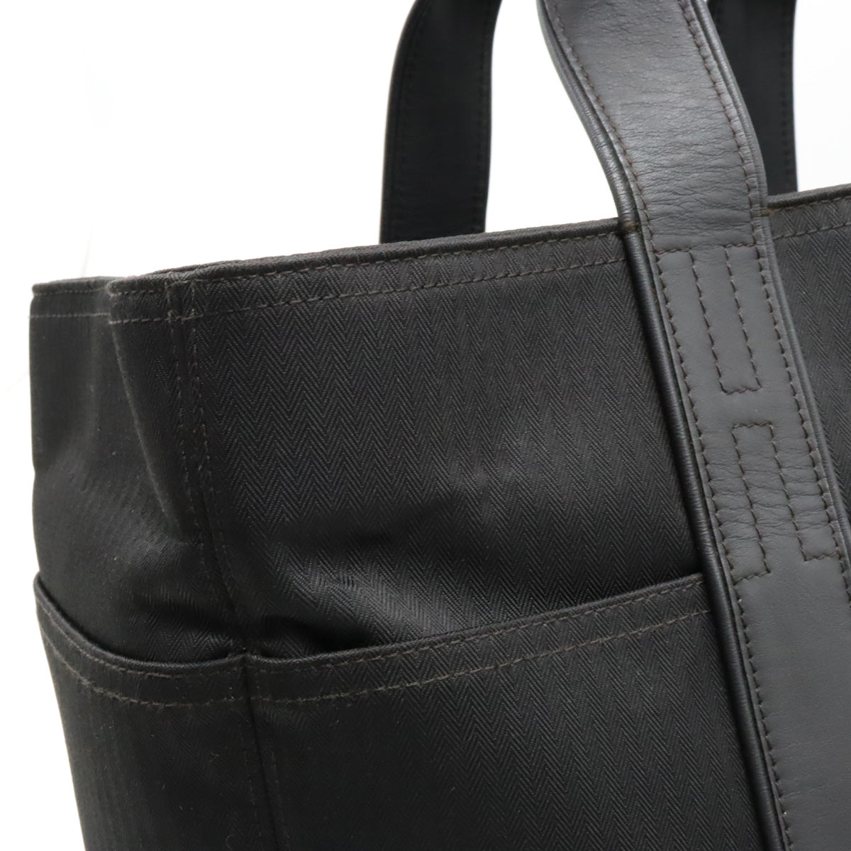 Hermes Acapulco MM Tote Bag Black Leather