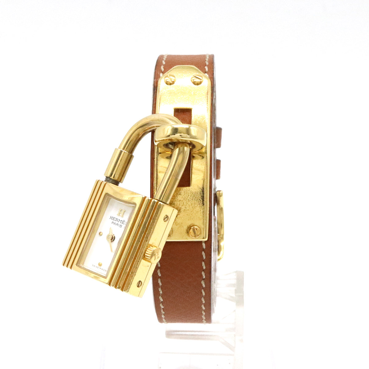 Hermes Kelly Watch Gold Plated Quartz