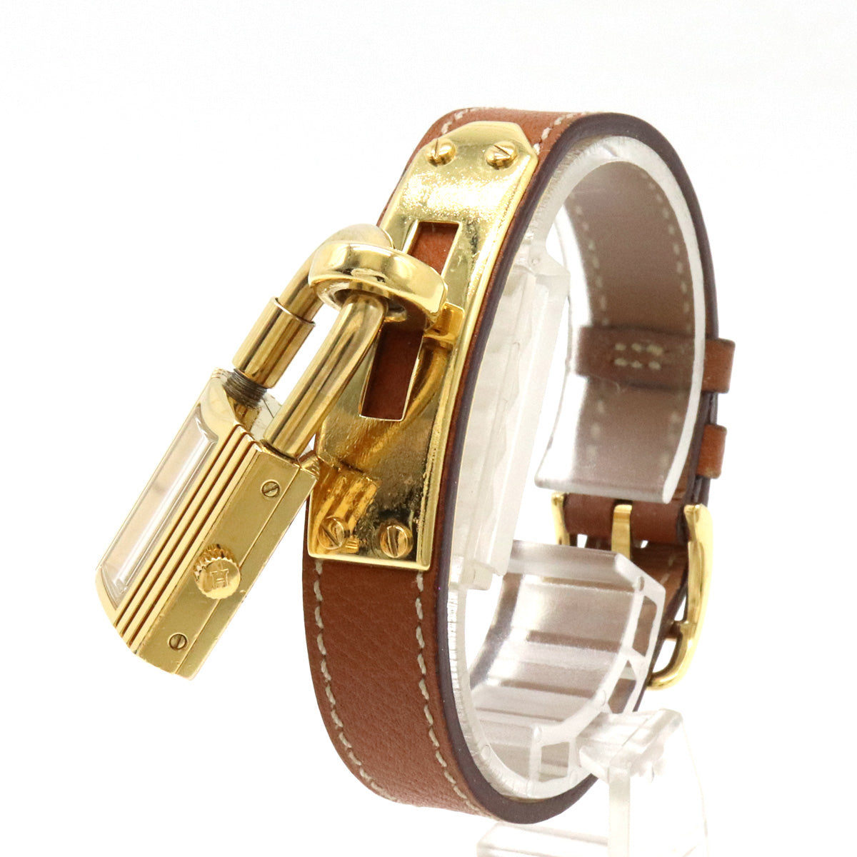 Hermes Kelly Watch Gold Plated Quartz