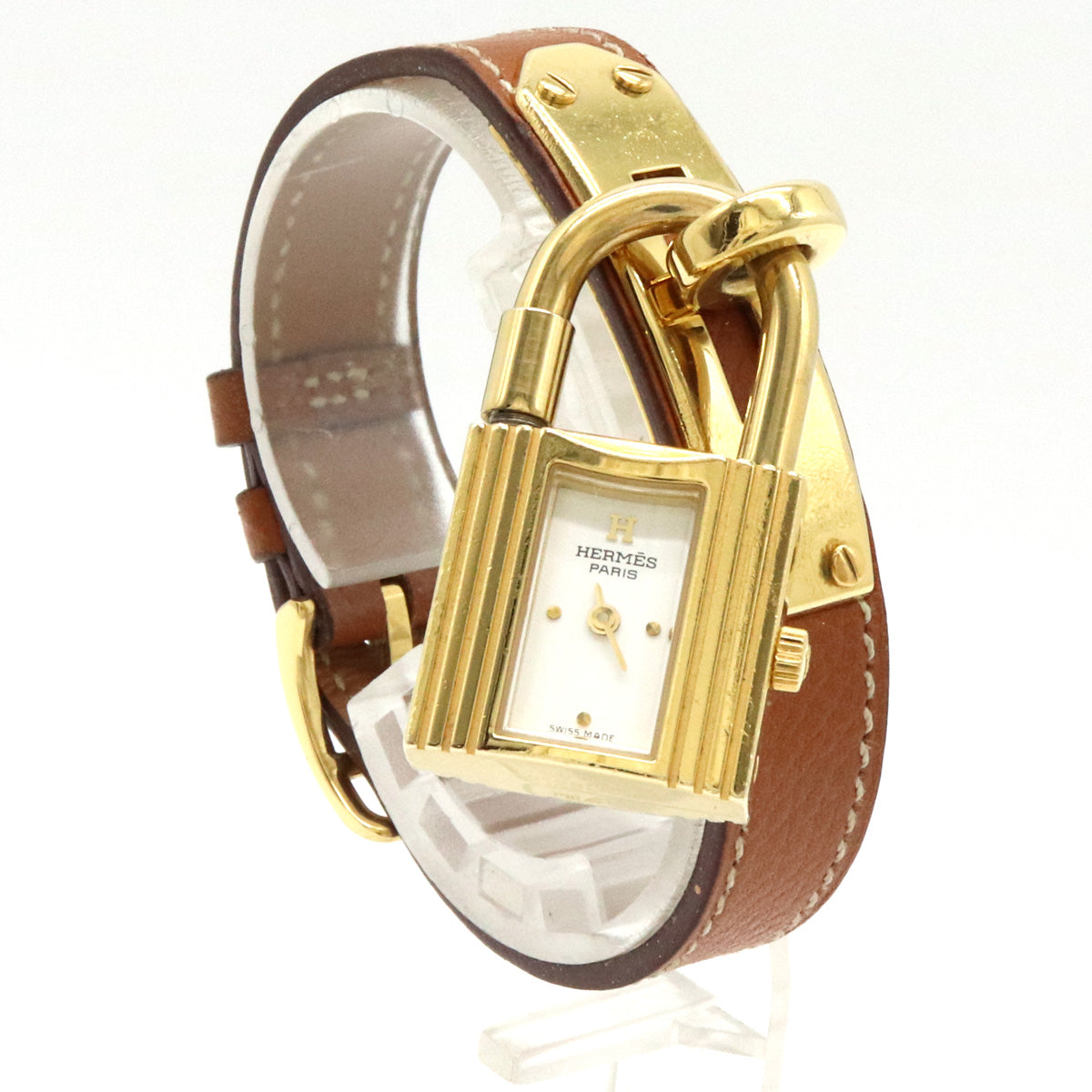 Hermes Kelly Watch Gold Plated Quartz