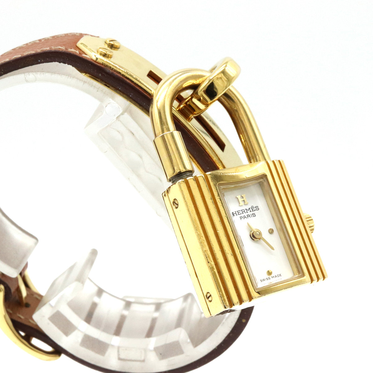 Hermes Kelly Watch Gold Plated Quartz