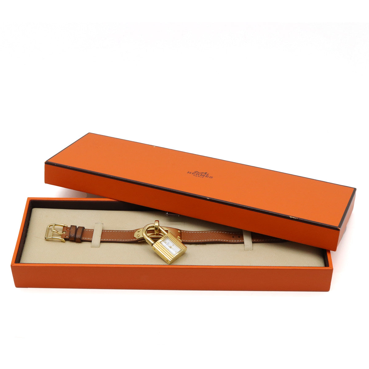 Hermes Kelly Watch Gold Plated Quartz