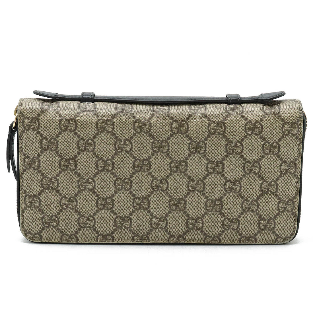 Gucci GG Supreme Travel Case Clutch Bag PVC Leather 431714