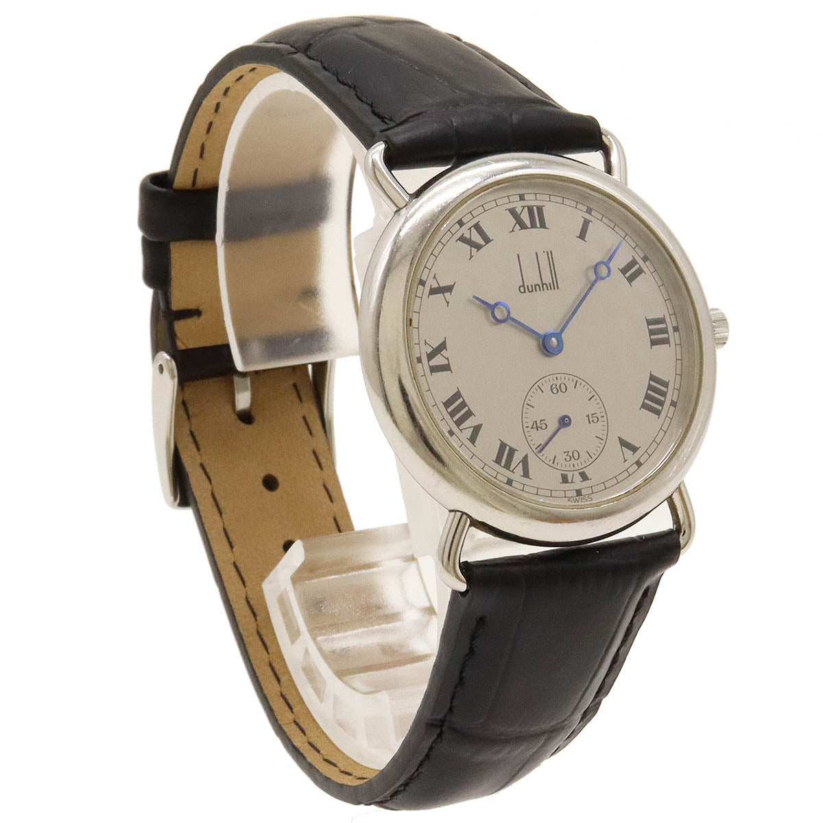 Dunhill Centenary Collection Silver Dial SS Leather Belt Men's Mechanical Watch