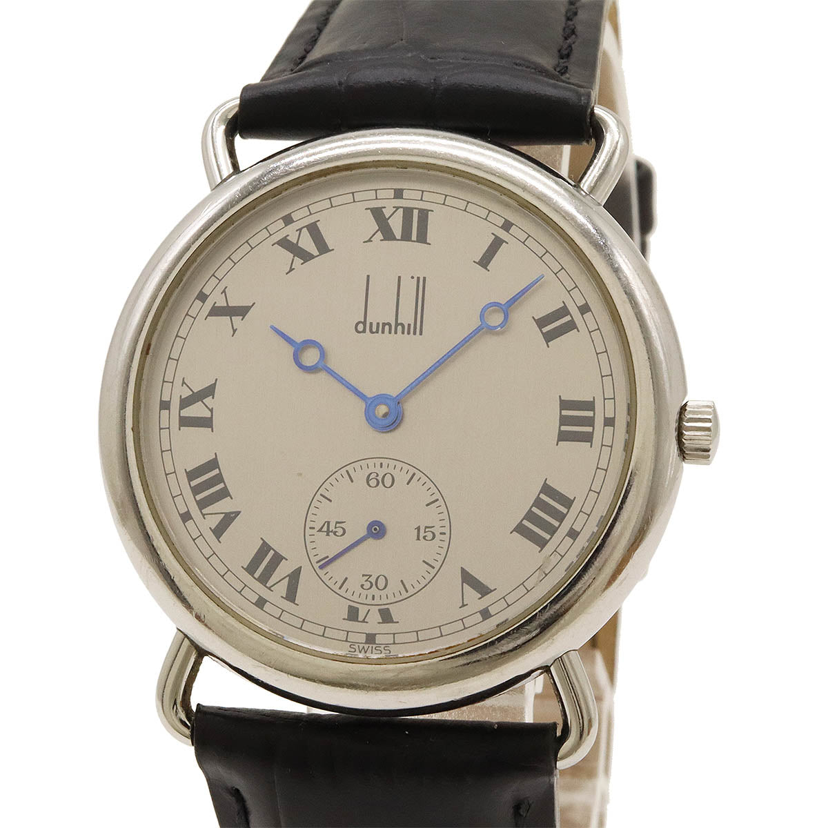 Dunhill Centenary Collection Silver Dial SS Leather Belt Men's Mechanical Watch