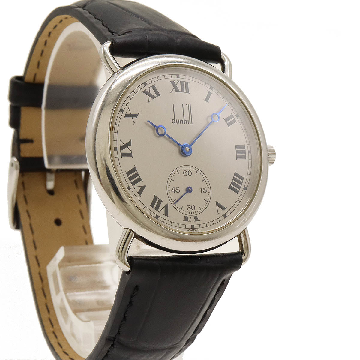 Dunhill Centenary Collection Silver Dial SS Leather Belt Men's Mechanical Watch