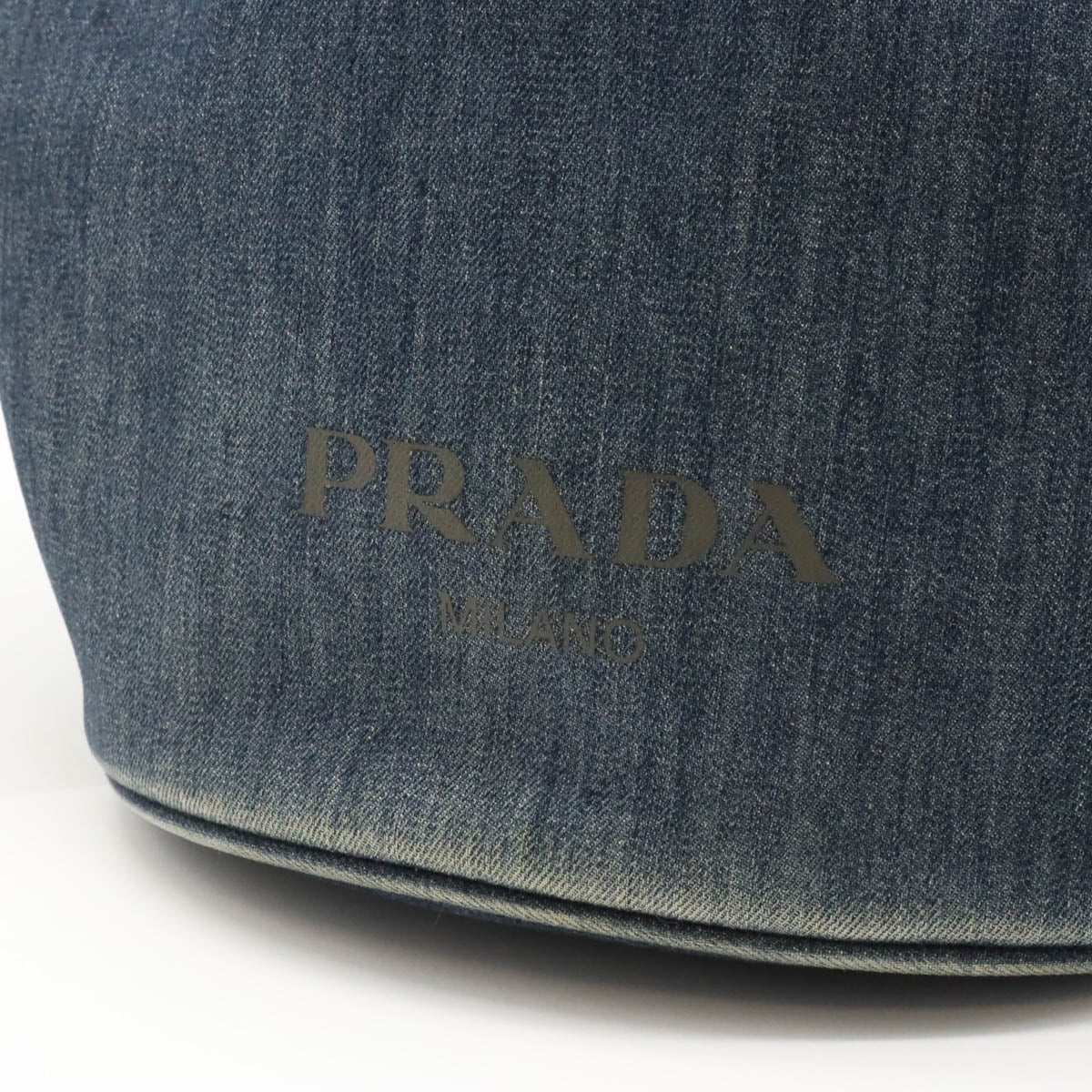 Prada Denim Leather 2WAY Tote Bag 1BG244