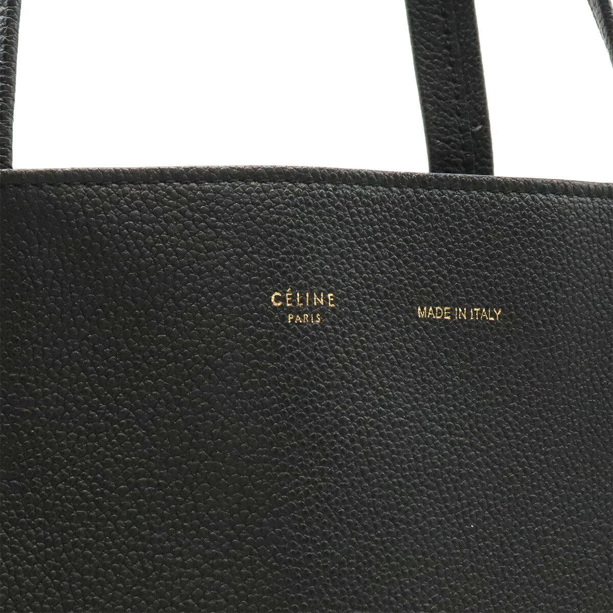 Celine Leather Tote Bag Black