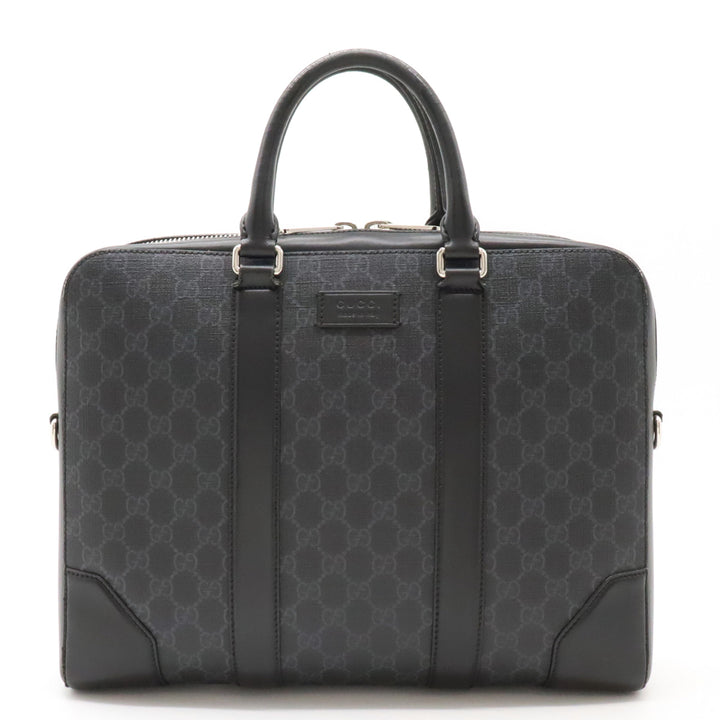 Gucci GG Supreme Business Briefcase PVC Leather