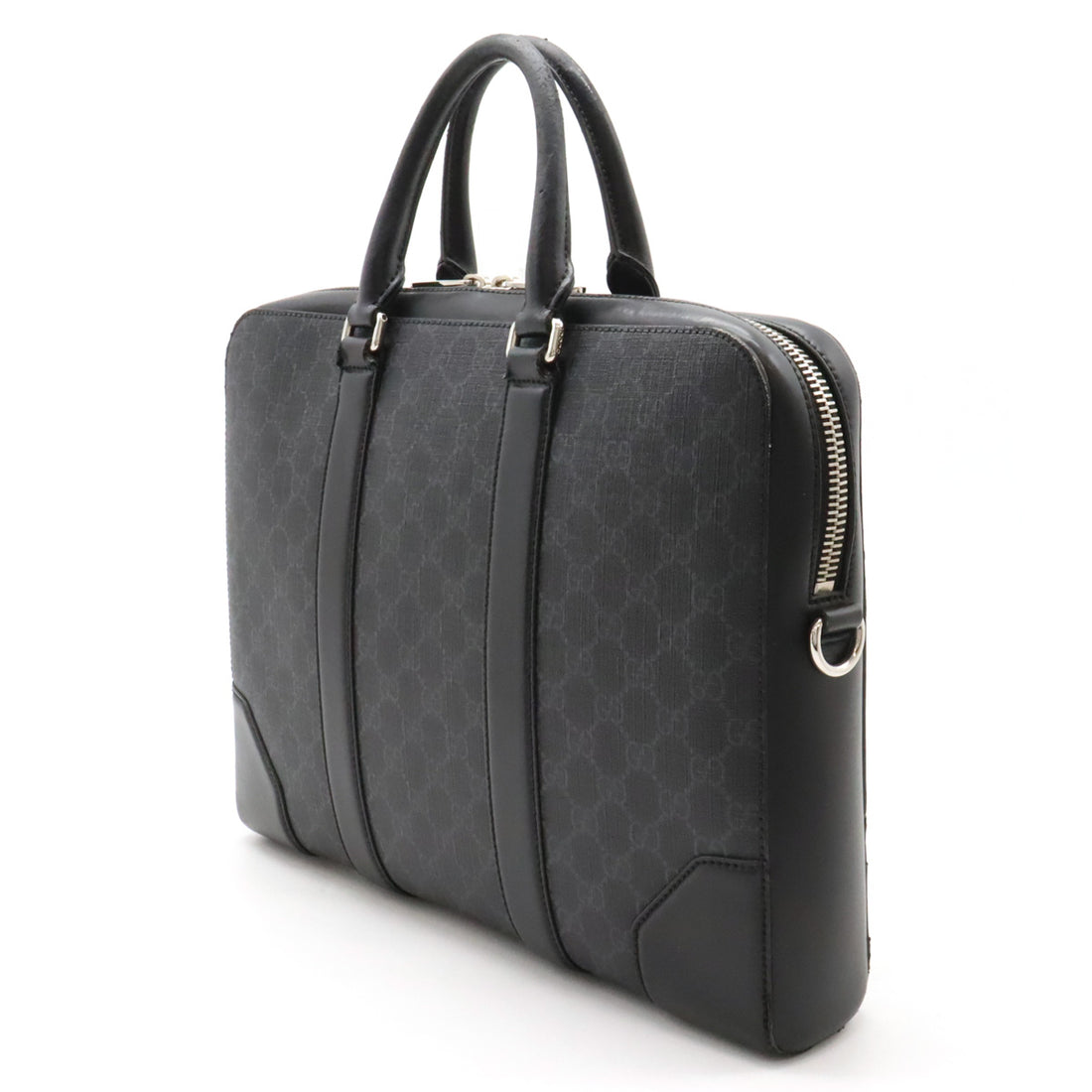 Gucci GG Supreme Business Briefcase PVC Leather