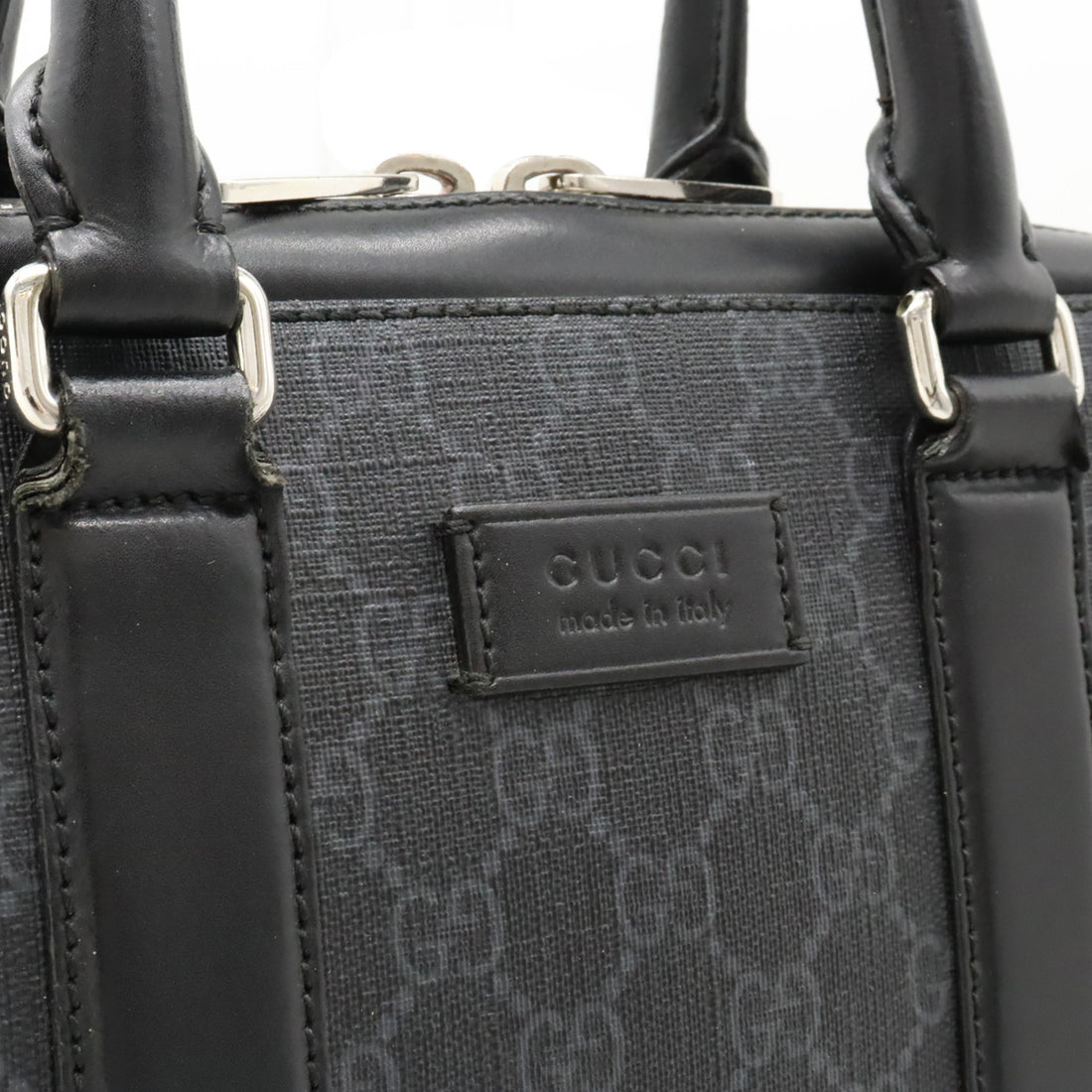 Gucci GG Supreme Business Briefcase PVC Leather